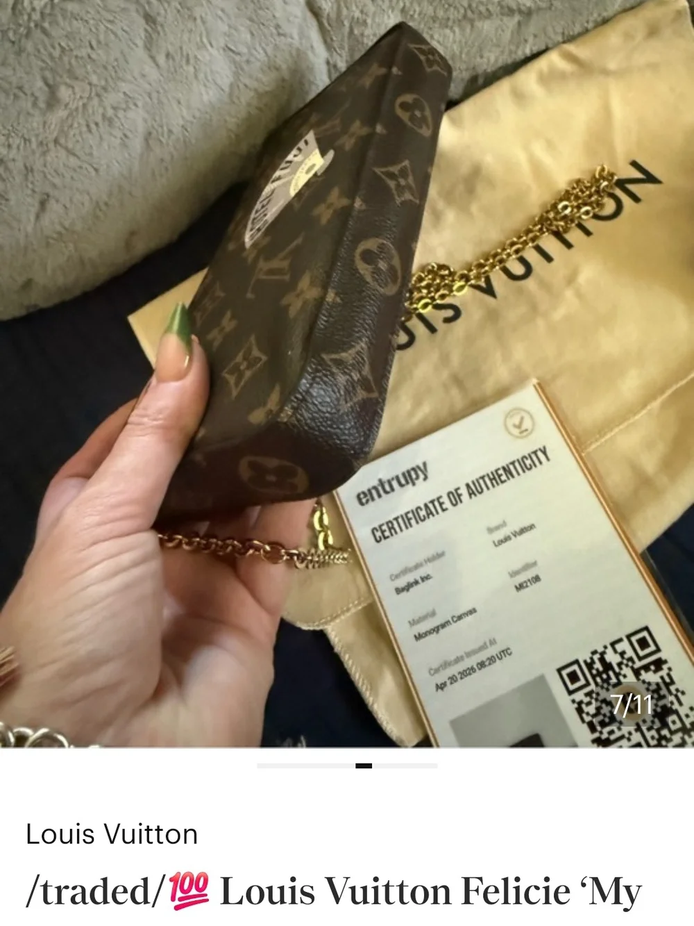 My LV World Tour Felicie Crossbody